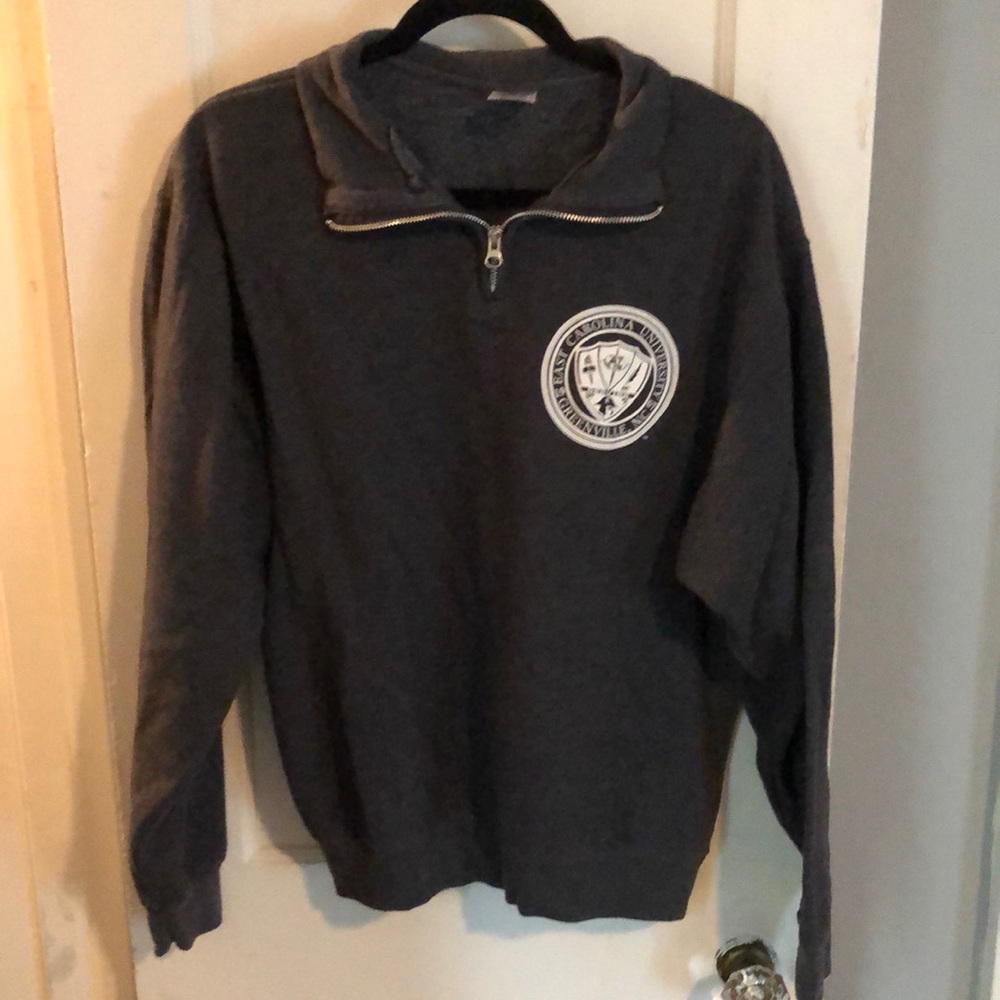 dark grey ecu crew neck